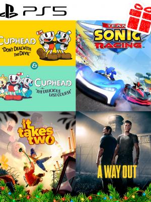 6 en 1 Super Pack Diversión Navideña PS5, Juegos Digitales Chile